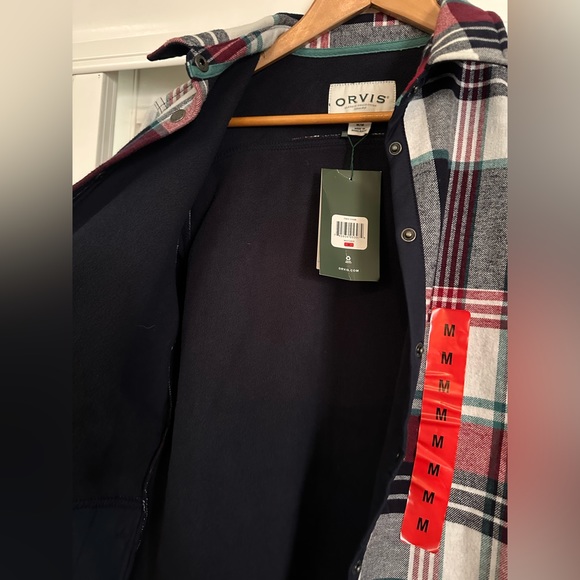 NWT Orvis Pinnacle Shirt Jacket Plaid Women’s Medium Classic Collection Snap Top - Picture 12 of 14
